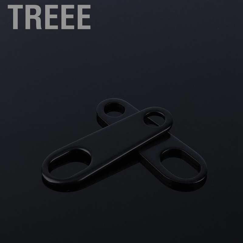 Treee 2X Black Fog Head light Shock Brackets For Motorcycle Custom Bobber Cafe Racer