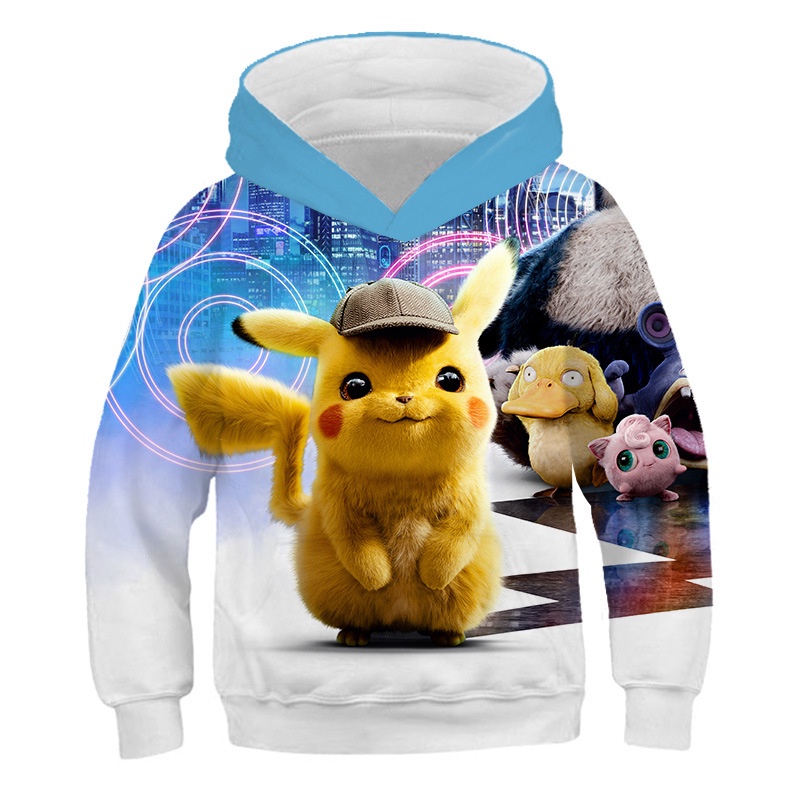 Áo Hoodie In Hoạt Hình Thám Tử Conan 3D Phong Cách Harajuku 2022 Mới Cho Bé Trai / Gái