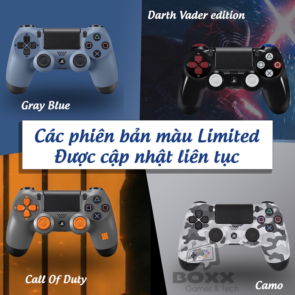 Tay cầm PS4 chính hãng 2nd nhiều màu, tay cầm ps4 dualshock kèm quà tặng