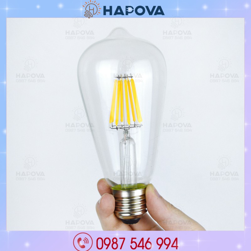 Bóng đèn led, bóng đèn trang trí HAPOVA ST 64