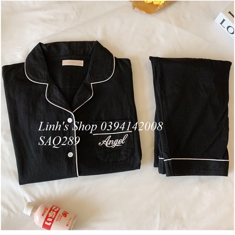 Bộ Bầu Dài Tay Sau Sinh Ở Cữ-SAQ289 Chất Dày Dặn Mặc Thu Đông cho bé bú ti