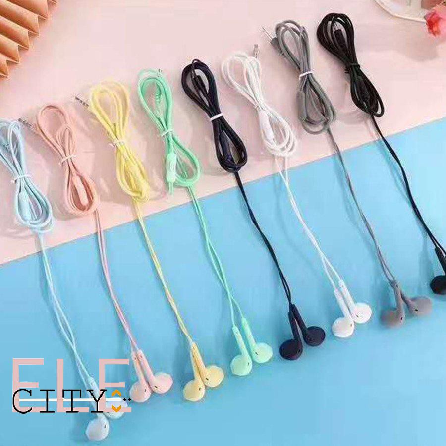 Ele】Tai nghe nhét tai Earphone Super Bass Earphone có Mic cho iPhone / Laptop / Android / Máy Nghe Nhạc