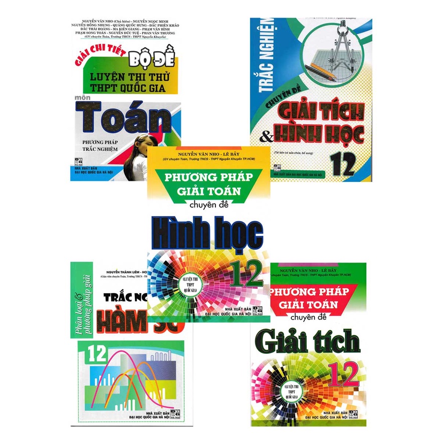 Sách Tham Khảo - Combo Luyện Thi THPT Quốc Gia Môn Toán Và Lớp 12 (Bộ 5 Cuốn)