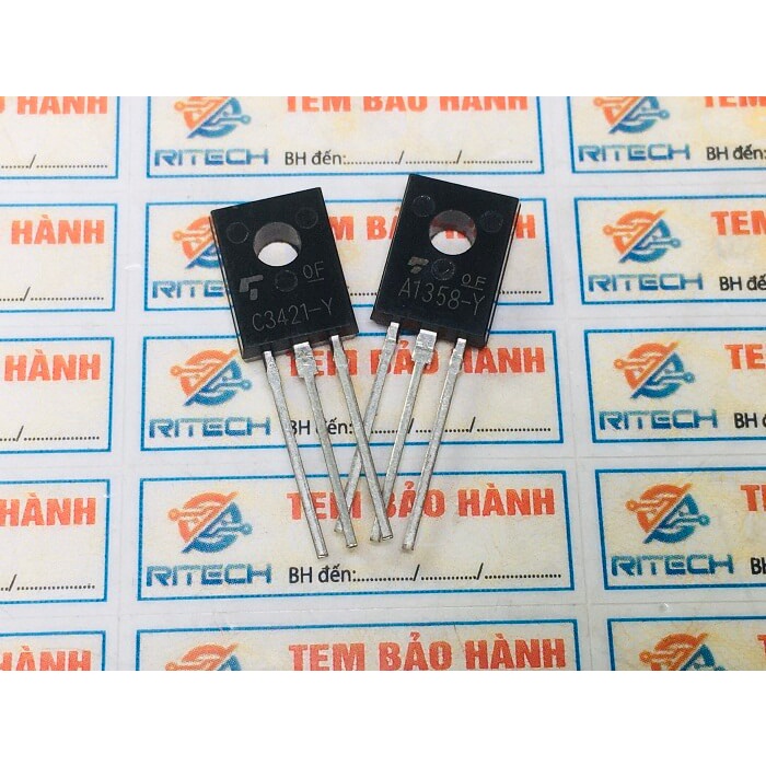 Combo 5 chiếc  Cặp sò Transistor 2SA1358(A1358-Y)-2SC3421(C3421-Y) TO-126 hàng chính hãng