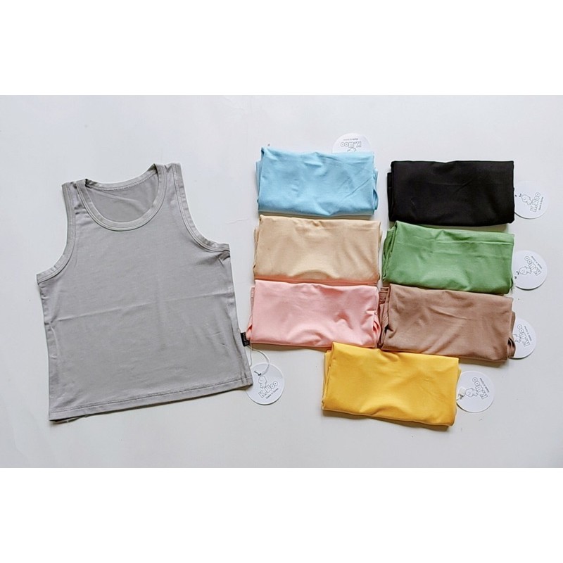 Áo Ba Lỗ Thun Lạnh 8 Màu Như Ảnh Cho Bé 6-16kg