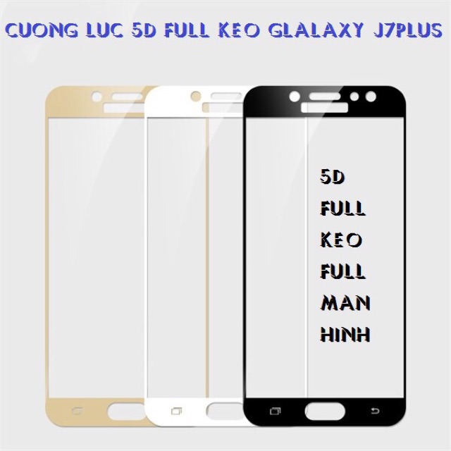 [ Đen,Trắng] Bộ 2 kính cường lực Sam sung J7 Duo,J7 Plus Hàng chuẩn loại1