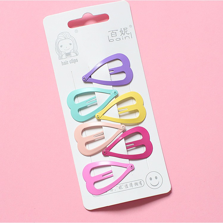 Set 6 kẹp tóc bẻ Mua Tất phong cách Hàn Quốc (muatatshop)