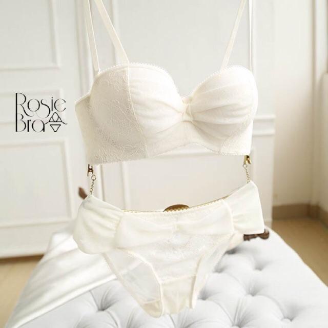 Bộ Đồ Lót Quả Ngang Ren Mềm Đệm Dày Nâng Ngực Tháo Được Dây Thành Áo Lót Quây, Set Đồ Lót- Áo Lót Quyến Rũ Sexy S056