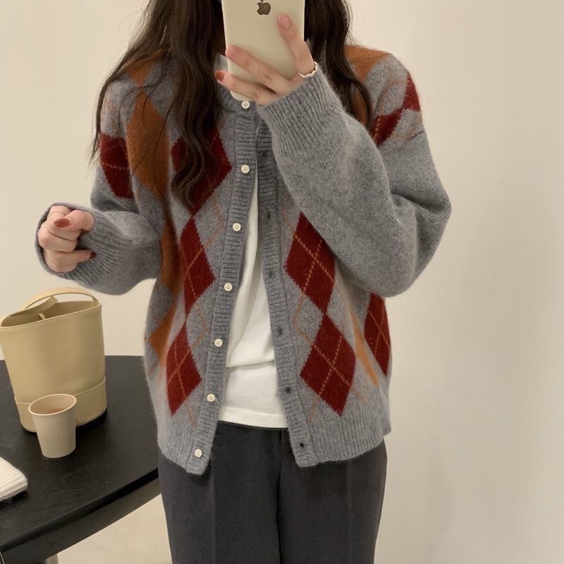 Áo len Cardigan len lông cừu mềm