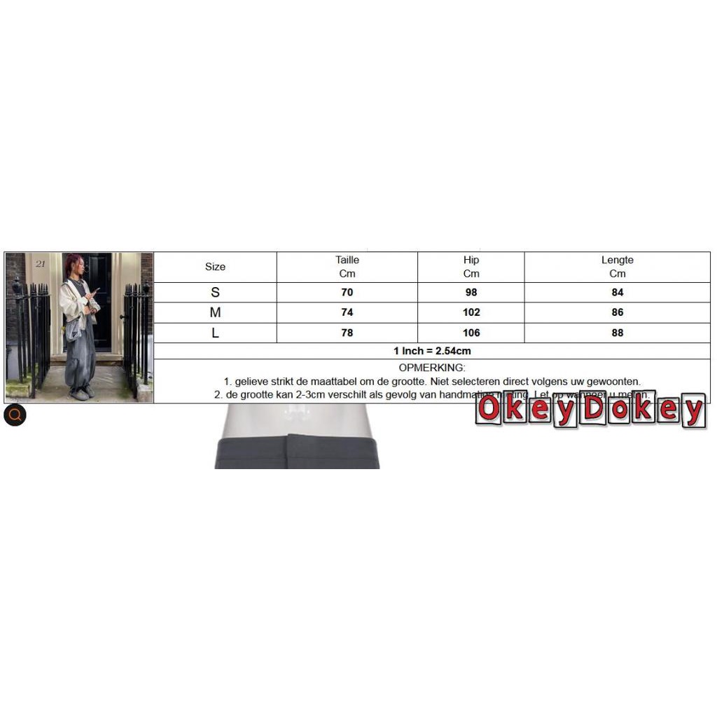 Chân Váy Rộng Xếp Nếp Kiểu Hàn Quốc Vintage Đường Phố Cho Nữ OKDK-Y2K