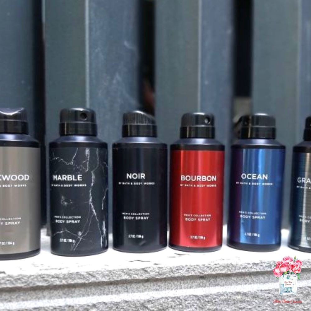 Xịt Thơm Toàn Thân Body Mist Bath & Body Bourbon Dành Cho Nam Giới Hương Thơm Quyến Rũ, Cuốn Hút
