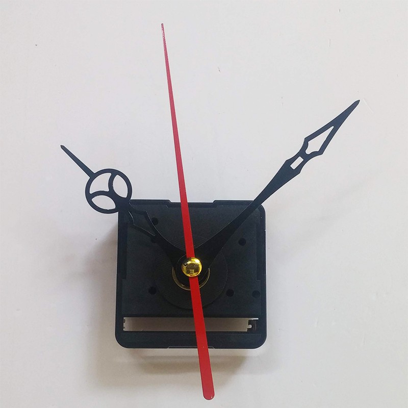 Bộ kim đen 9cm và Máy đồng hồ treo tường Taiwan loại tốt - Kim trôi trục 5mm