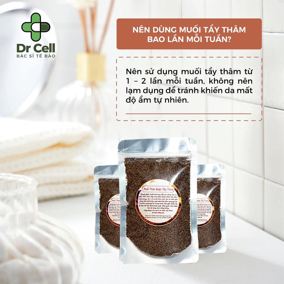 Muối tẩy thâm Dr Cell cao cấp tẩy tế bào chết toàn thân giúp da trắng mịn 120gr SAN20