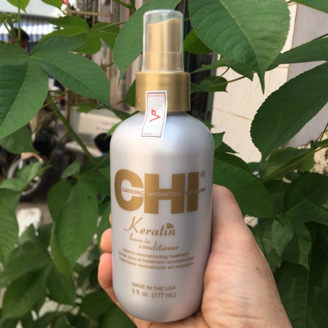 ( chính hàng)XỊT XÃ KHÔ DƯỠNG PHỤC HỒI CHI KERATIN LEAVE IN 177ML