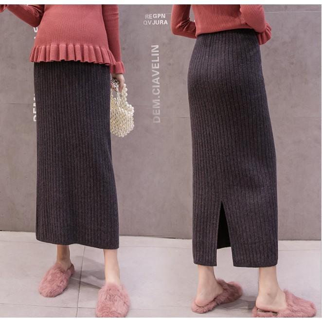 Chân Váy Bầu Len Xinh CVB56