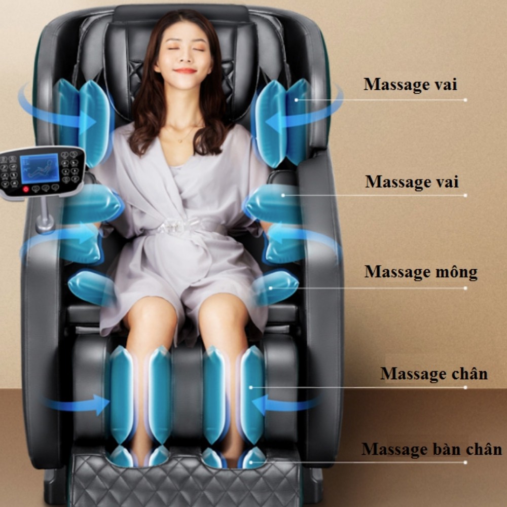 Ghế massage trị liệu toàn thân Kagawa K8 CAO CẤP giúp thư giãn, hỗ trợ giảm đau xương khớp,giảm stress