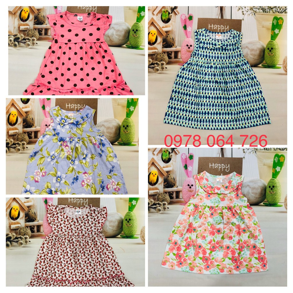 (XẢ) Váy bé gái cotton co giãn 4 chiều cực mát