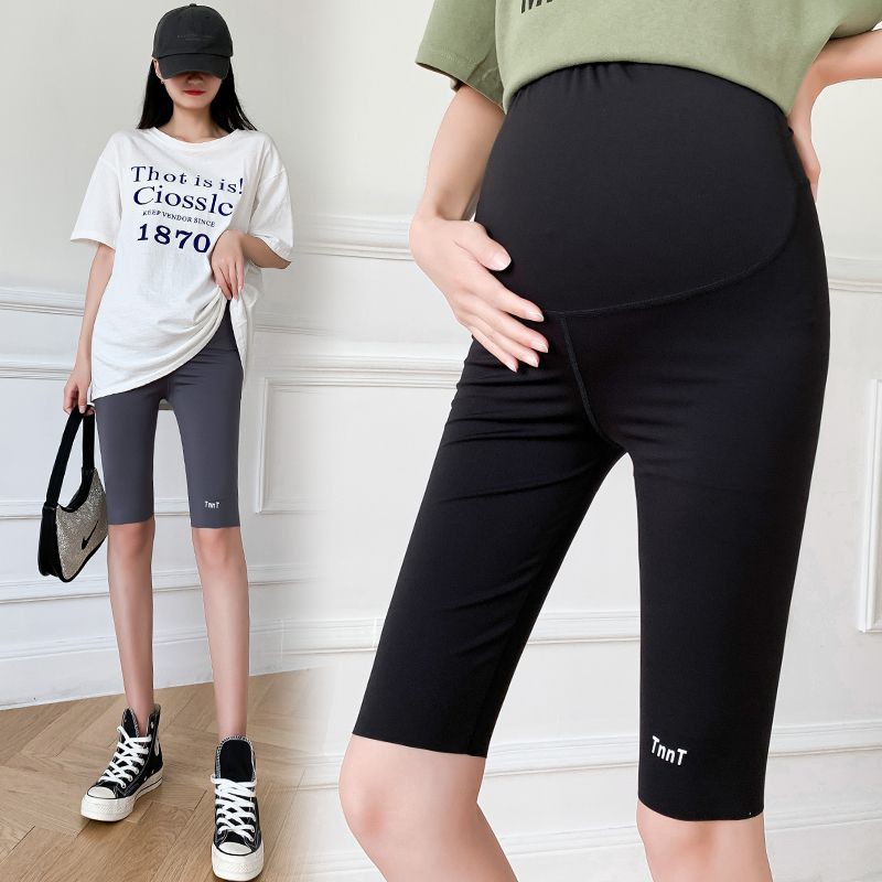 Quần Legging Ngắn Chất Liệu Mỏng Thời Trang Cho Mẹ Bầu