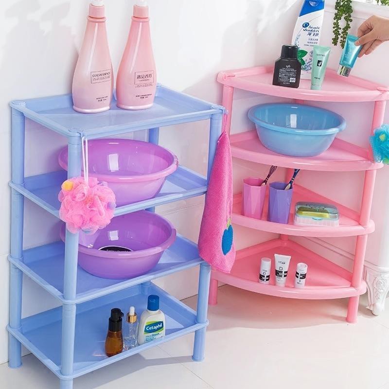 Kệ để đồ trong phòng tắm bồn cầu rửa mặt bàn trang điểm nhựa lưu trữ tam giác đứng | BigBuy360 - bigbuy360.vn