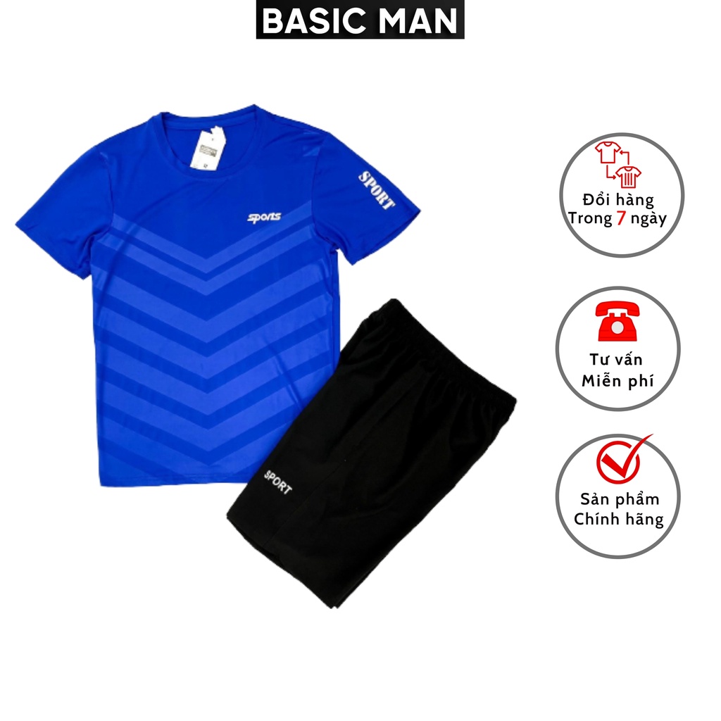 Bộ đồ thể thao nam BM BASIC MAN best and premium vải thun - BTT 005