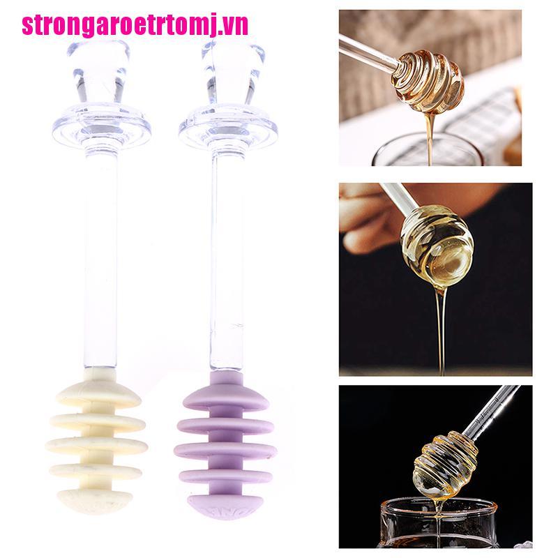 【Tjvn】Honey Spoon Honey Dipper Stick Syrup Dispenser for Honey Jar Kitchen Acc