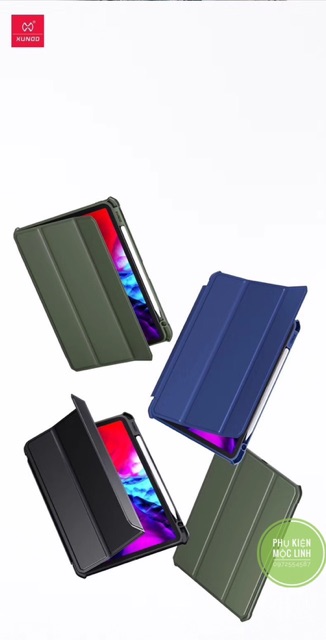 Bao da cao cấp iPad Pro 11 inch 2020 XUNDD có khay đựng bút