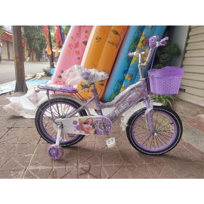 Xe đạp trẻ em hình công chúa Elsa size 12, 14, 16 inch