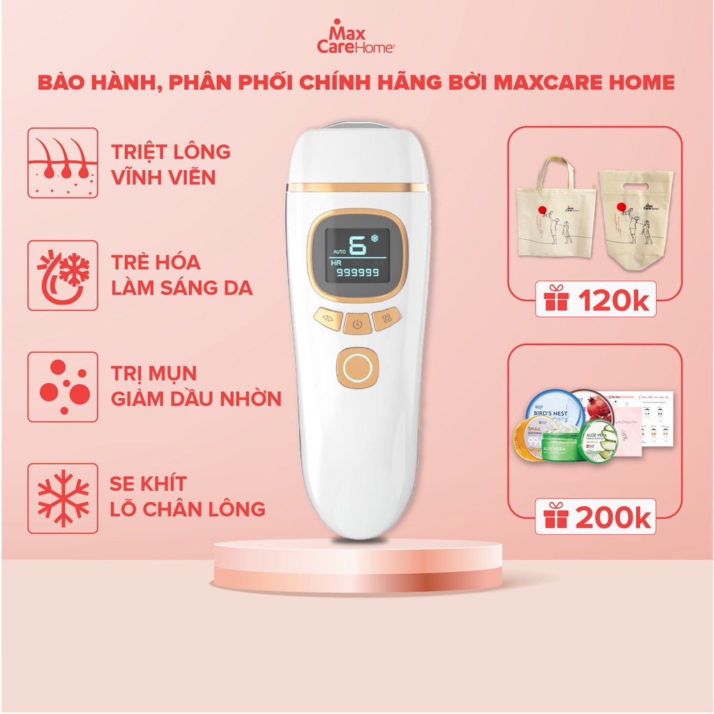 Máy triệt lông &amp; trẻ hóa da cá nhân Maxcare IPL Venus M1 Pro