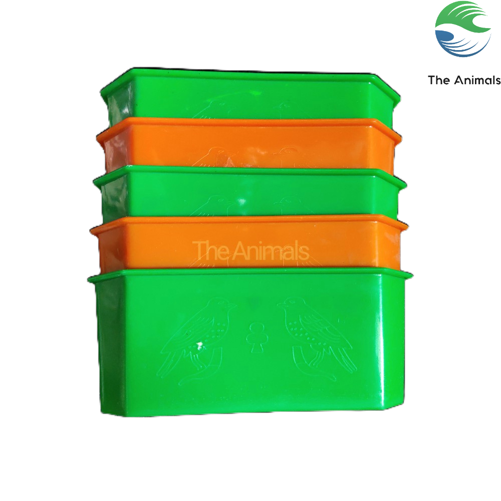 [Combo 5 cái] Máng ăn cho gà, cho chim 15x8cm