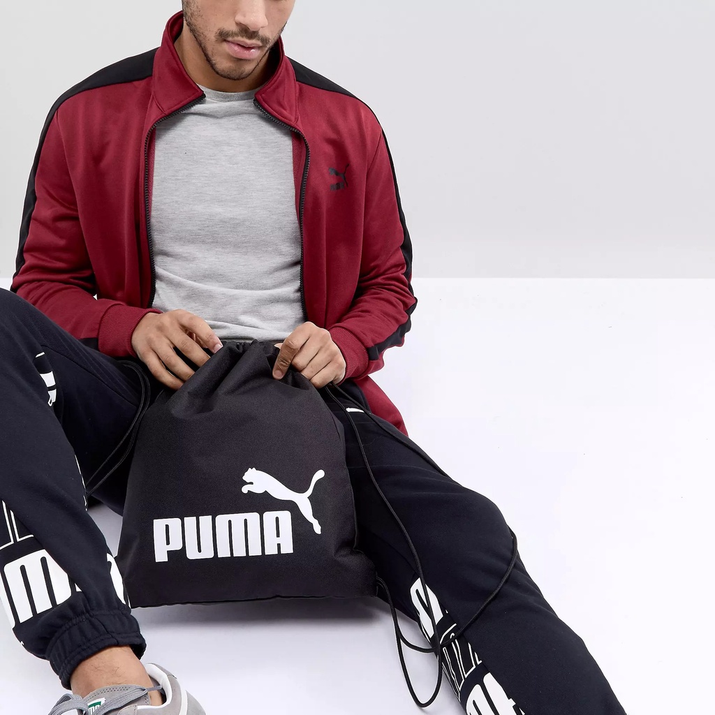 (Authentic 100%) Túi Dây Rút Thể Thao Puma Phase Gym Sack Đen