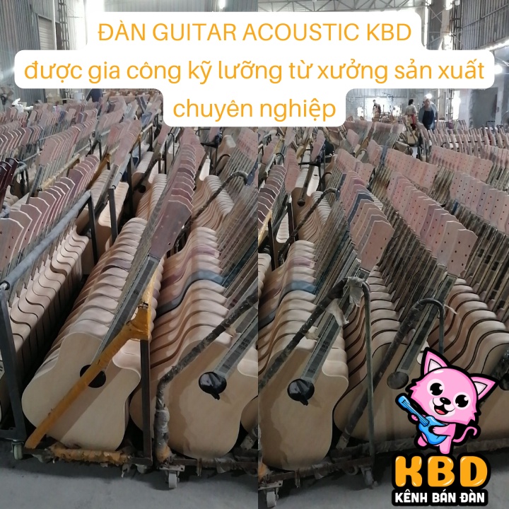 Đàn Guitar Acoustic Giá Rẻ KBD05 Màu Đen Nhám Dáng Khuyết - Hàng có sẵn