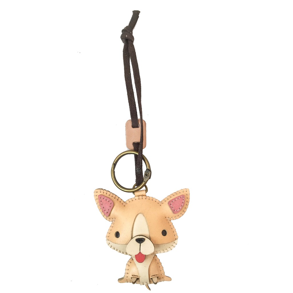 Móc khóa da Thú nhồi bông Chó Chihuahua PT063