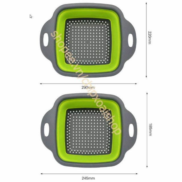 Rổ Silicon Gấp Gọn