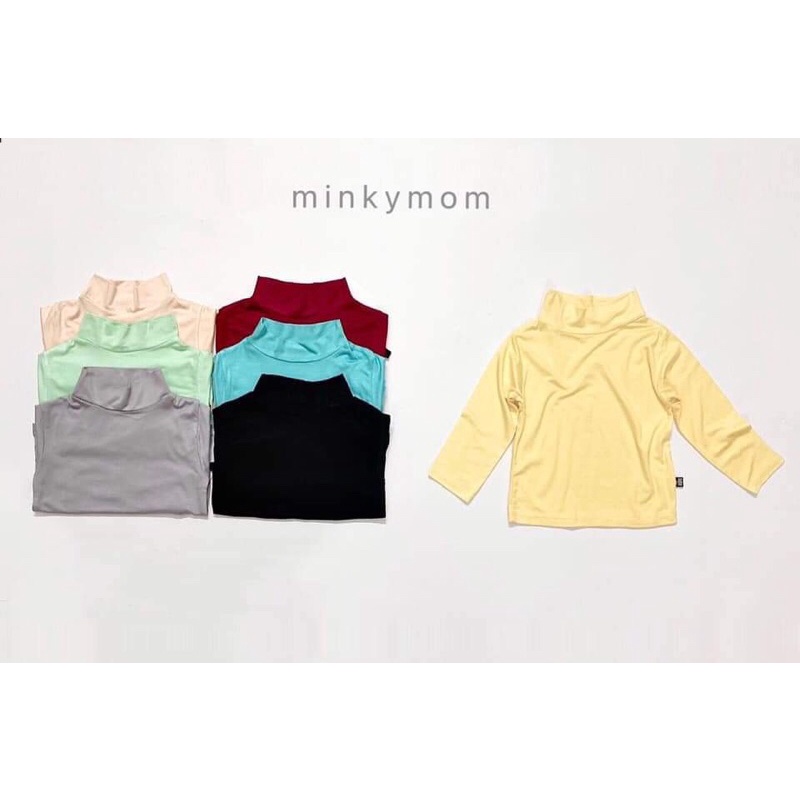 ÁO GIỮ NHIỆT CỔ 3 PHÂN THUN LẠNH - MINKY MOM HÀNG LOẠI 1