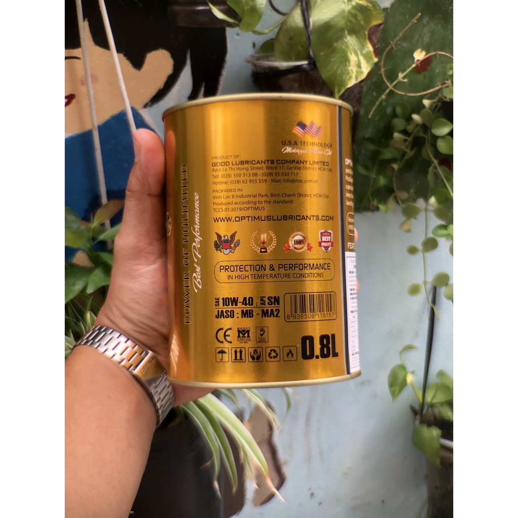 Dầu nhớt cho xe ga, xe số Optimus Gold