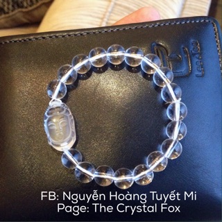 Vòng Quan Âm thạch anh trắng