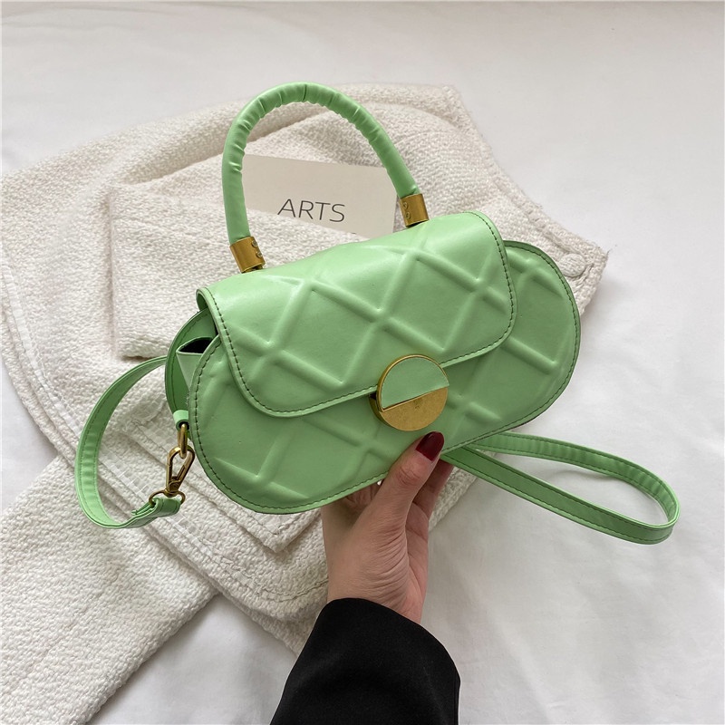 Túi Đeo Một Bên Vai Màu Trơn Thời Trang Đơn Giản Phong Cách Phương Tây Dành Cho Nữ 2022