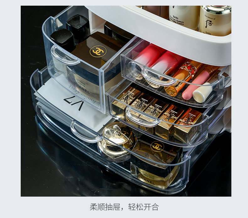 Hộp Đựng Đồ Trang Điểm Mỹ Phẩm， Hộp Lưu Trữ， Ngăn Kéo ，Chống Bụi， Cầm Tay ，Để Bàn | BigBuy360 - bigbuy360.vn