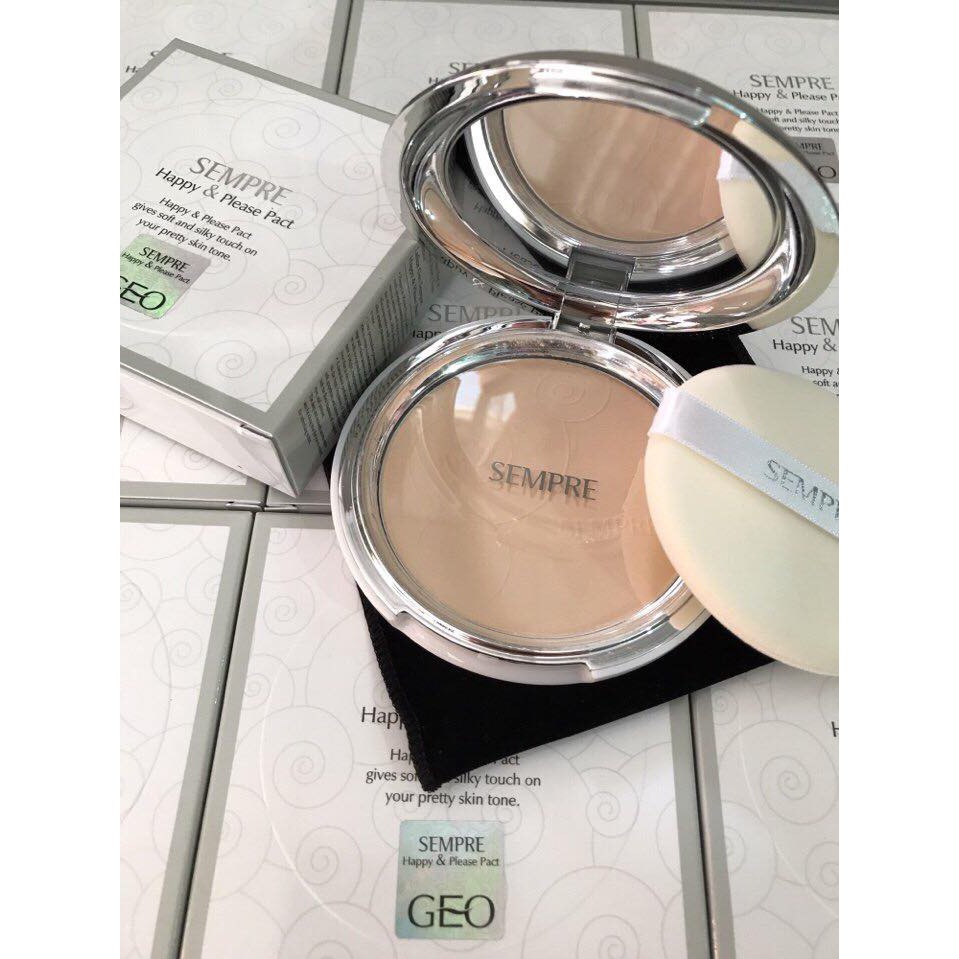 Phấn phủ Geo Sempre Happy & Please Pact chính hãng Hàn Quốc