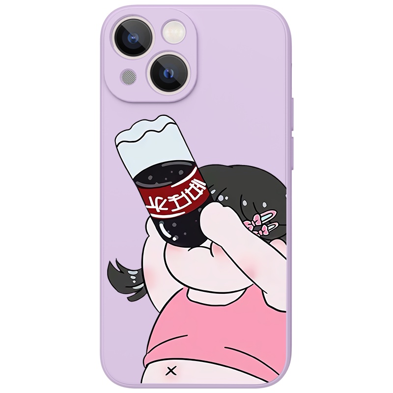 Ốp lưng JURSUE hoạt hình cặp đôi dễ thương đẹp cho iPhone 13 12 11 Pro Max SE 2020 X XR XS 8 7 ip 6S 6 Plus Y2048