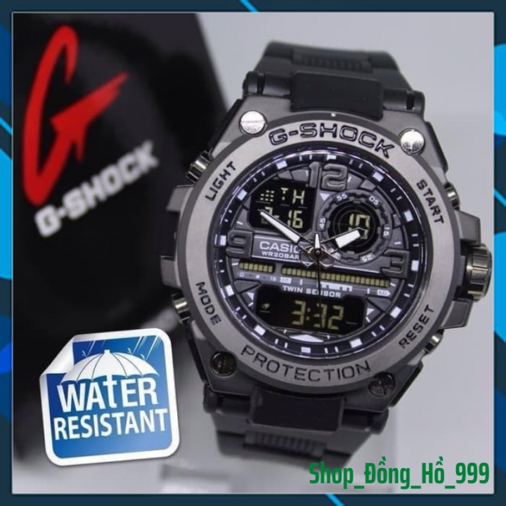 [Thẻ BH 12 Tháng] Đồng Hồ Điện Tử Nam G-SOCK-8600, Viền Thép không gỉ, Nam Tính, Thể Thao, Phong Cách 45mm, 2 Màu.