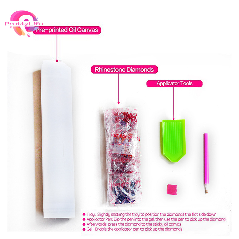 【PL】Bộ Tranh đính đá kim cương toàn diện hình phong cảnh bãi biển DIY phù hợp với người lớn và người lớn 40x30cm