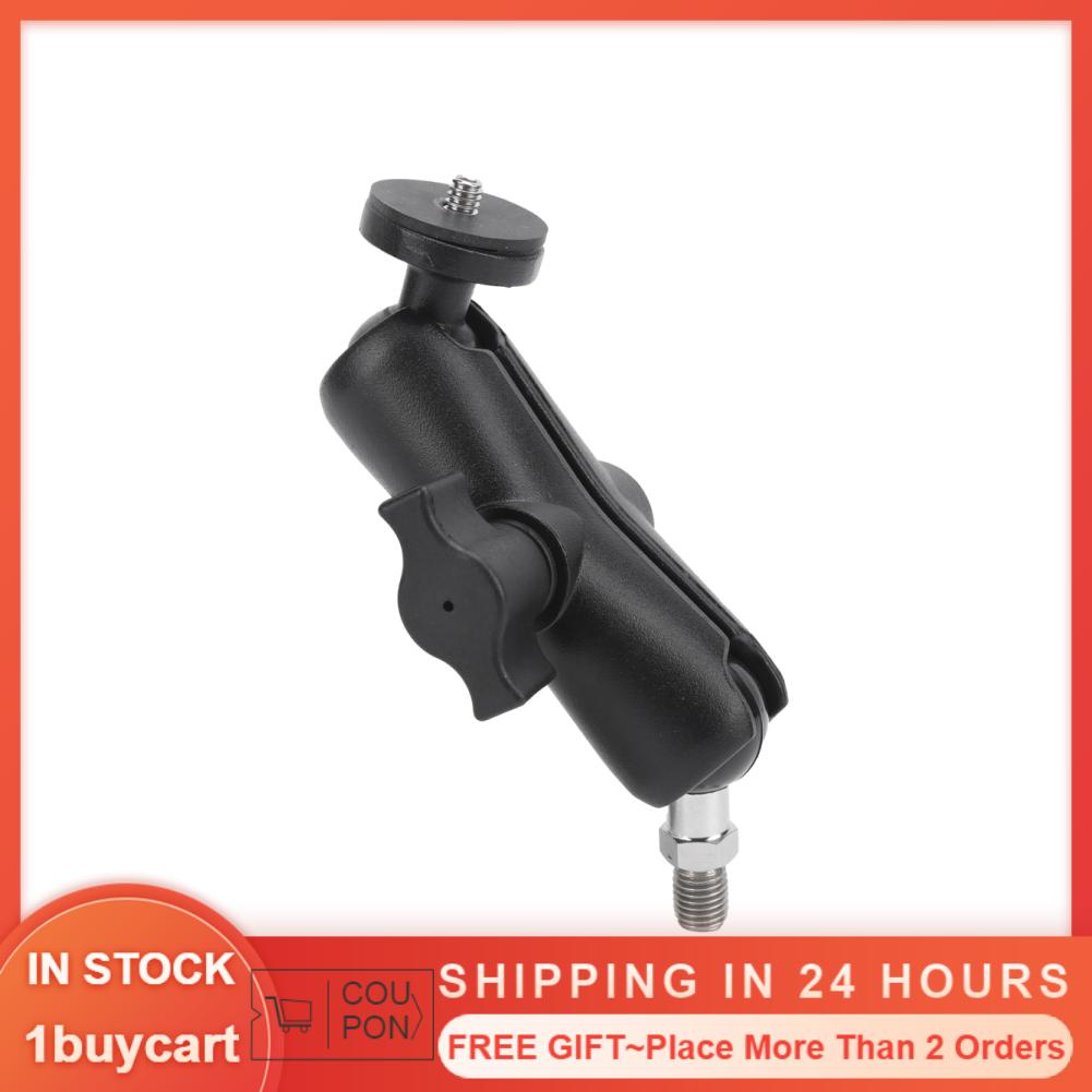 Bộ giá đỡ camera chiếu hậu xoay 360 độ kèm 1 giá đỡ 1/4in cho xe máy