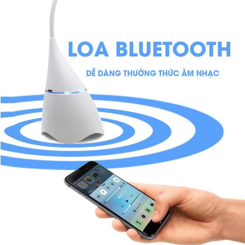 Đèn Bàn Học công nghệ LED F1 chống mỏi măt tích hợp Loa Kết Nối Bluetooth - Dây sạc USB tiết kiệm điện, sang trọng !