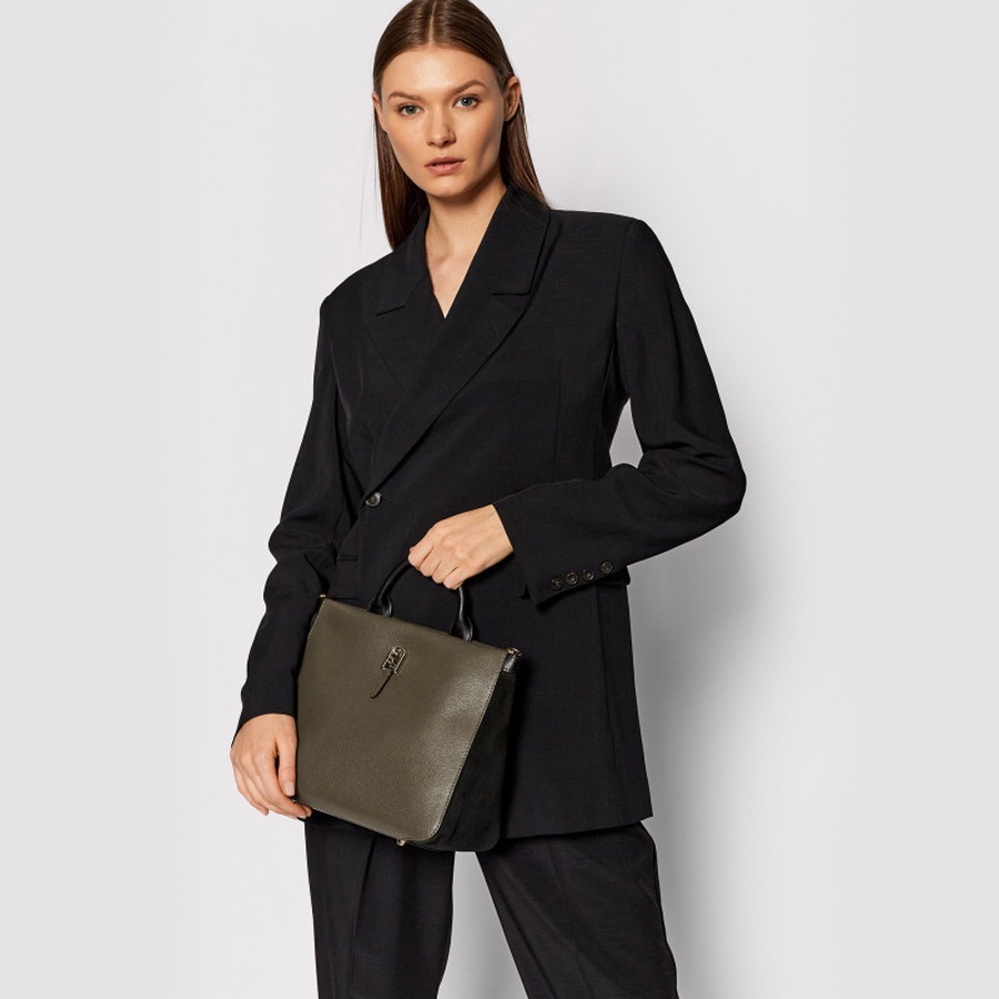 Túi Nữ FURLA Palazzo S Tote Vitello Milos Suede Vitello Sorrento