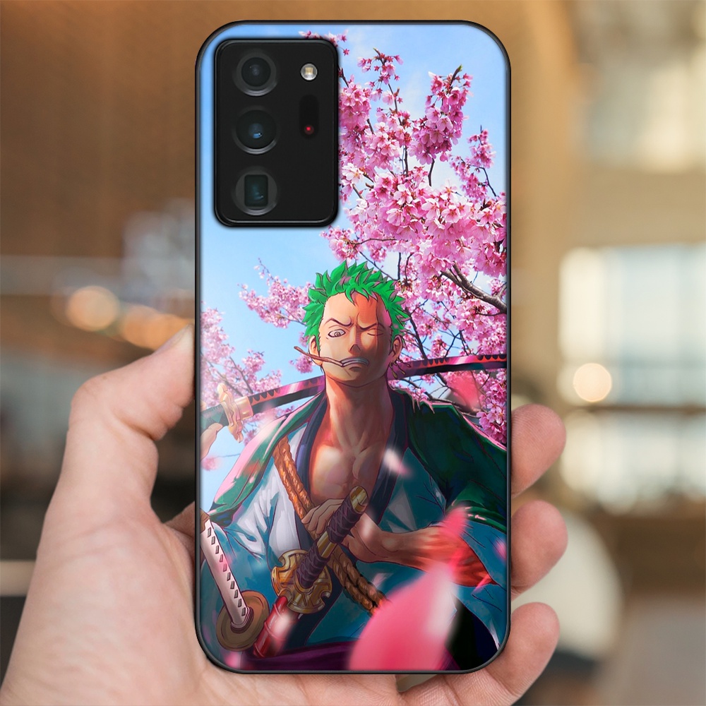 Ốp lưng Samsung Note 20 Ultra viền đen in hình Zoro One Piece