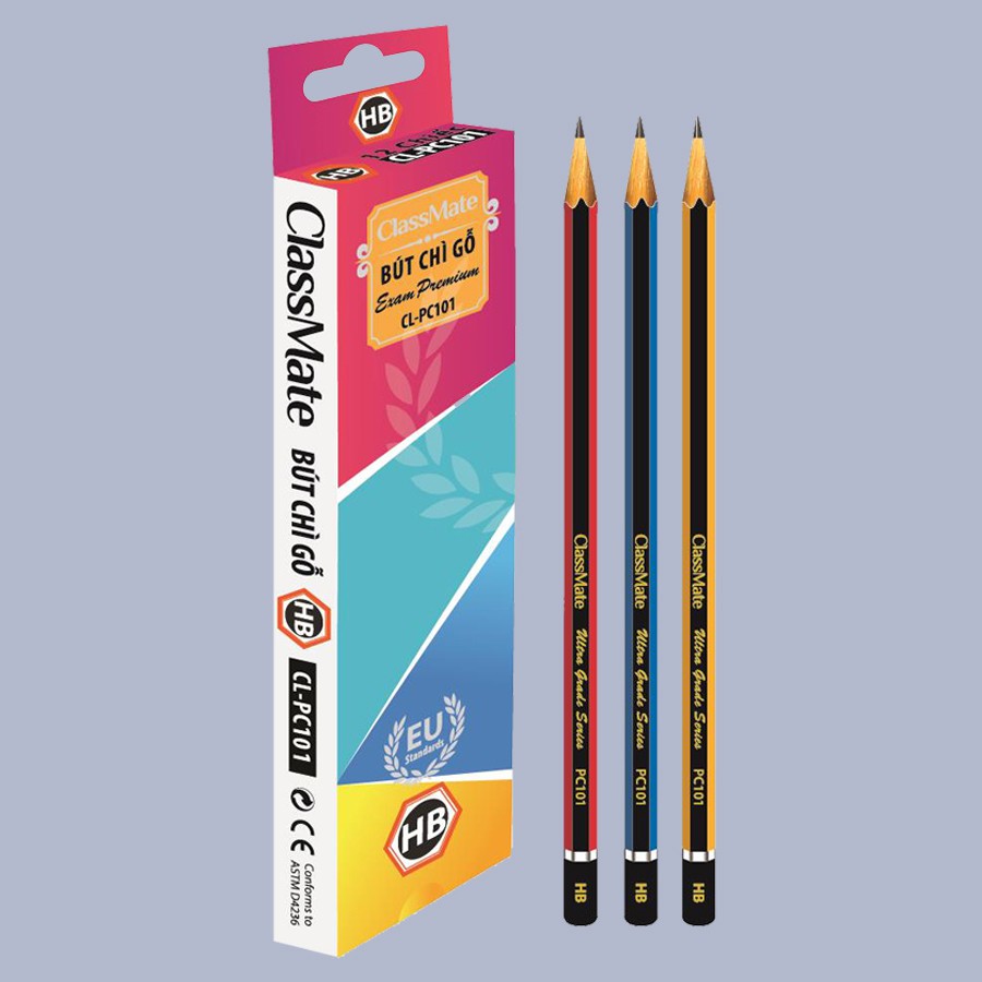 Bút chì gỗ không tẩy Class Mate HB CL-PC101