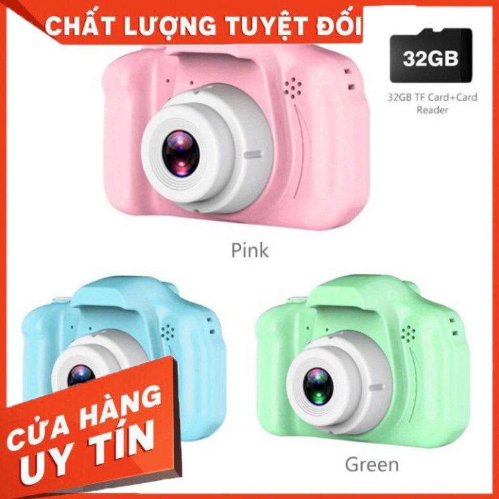 Máy ảnh mini 💖FREESHIP💖 Máy ảnh kỹ thuật số - gắn được thẻ nhớ