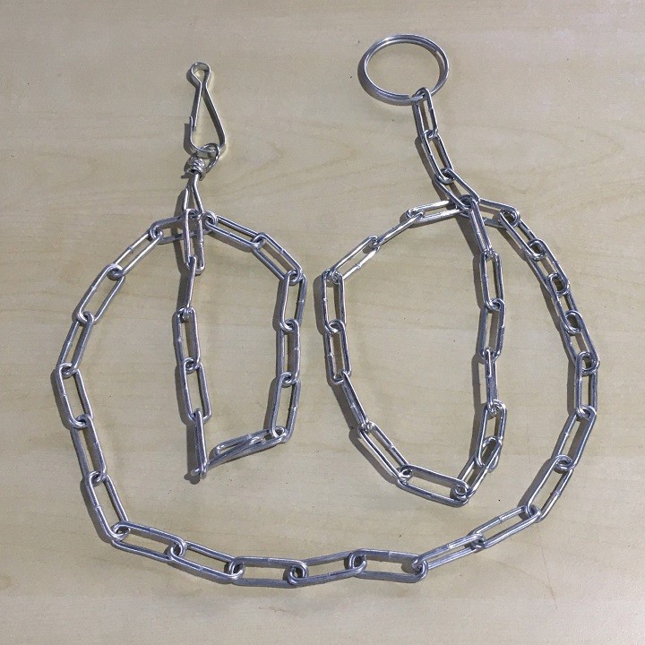 Dây xích inox cho chó móc vuông bền chắc nhiều loại, kích cỡ