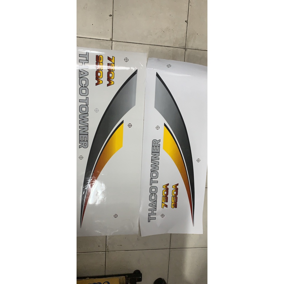 Tem cánh cửa Decal cánh cửa Thaco Towner 750 950